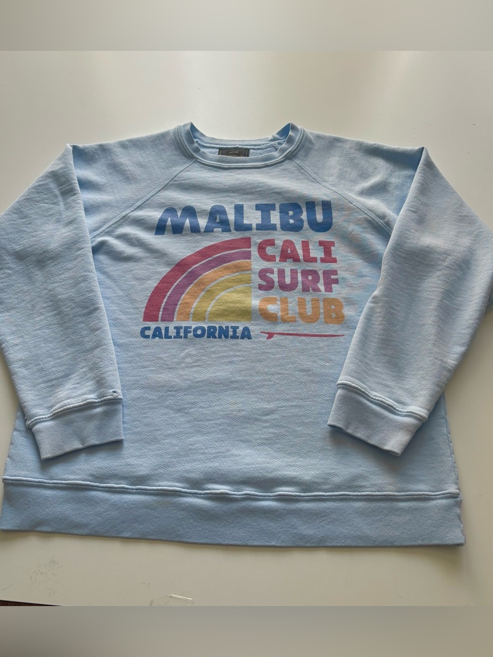 Kitson LA Retro Brand unisex crewneck Malibu Cali Surf Club sweatshirt medium